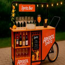 Carrito Aperol Spritz - Animación para eventos Barcelona
