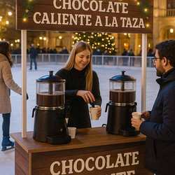 Máquina de Chocolate Caliente - Animación para eventos Barcelona