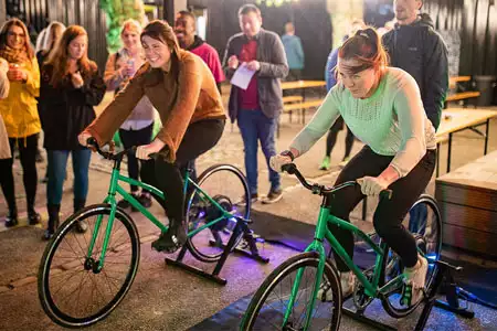 Bicicleta Energía LED - Dediversia Barcelona