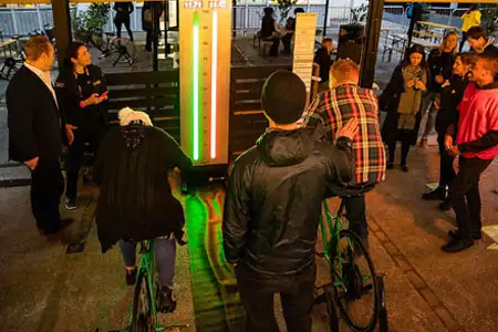 Bicicleta Energía LED - Dediversia Barcelona