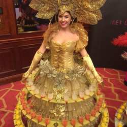 Vestido de Champagne - Animación para eventos Barcelona