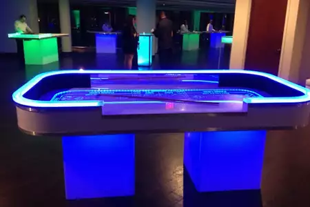 Mesas de Casino LED - Dediversia Barcelona
